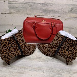 Circus By Sam Edelman Womens Kirby Cheetah Print Booties Brown Size 5 M